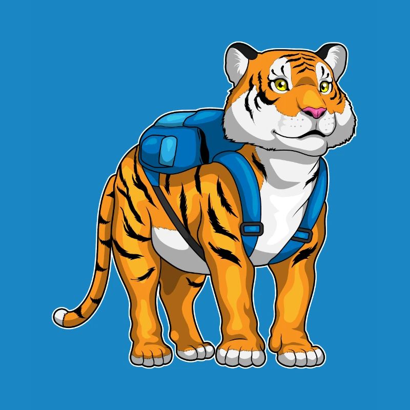 Tiger Student Backpack School