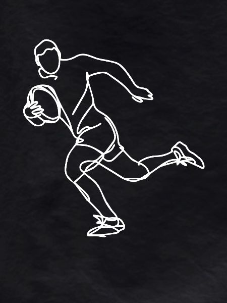 Rugby Player Drawing