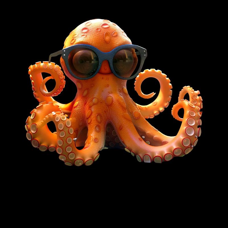 Octopus Small Octopus Cuttlefish Cute Octopus
