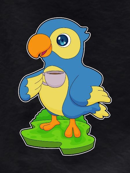 Parrot Cup of Coffee