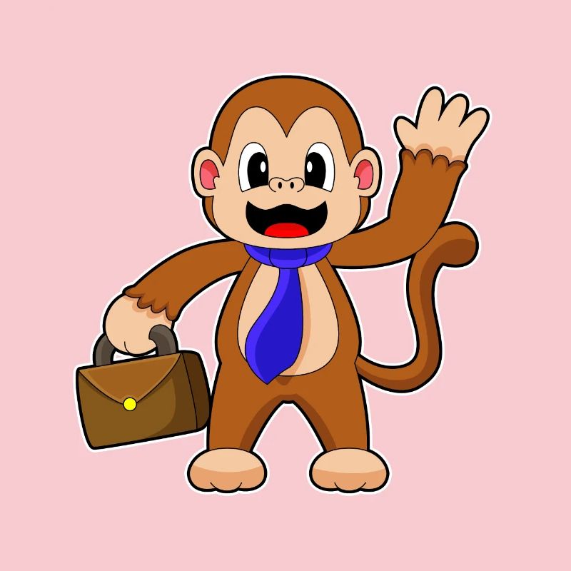 Porte-documents Monkey Entrepreneur