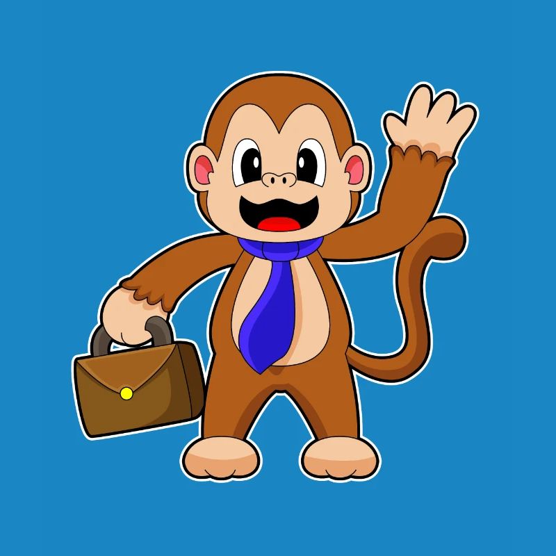 Porte-documents Monkey Entrepreneur