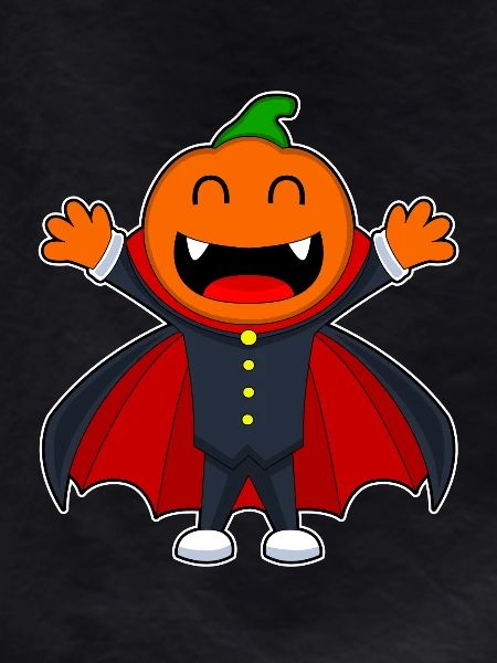 Vampire Halloween Pumpkin