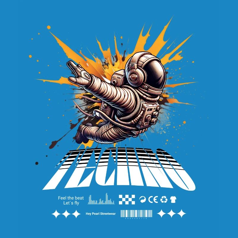 Astronaute en Spray Splash Techno