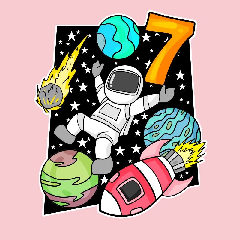 7 Garçon d’anniversaire astronaute