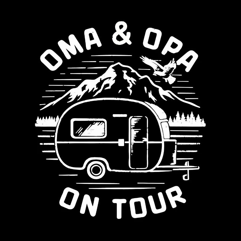 Oma und Opa on Tour mit Wohnwagen