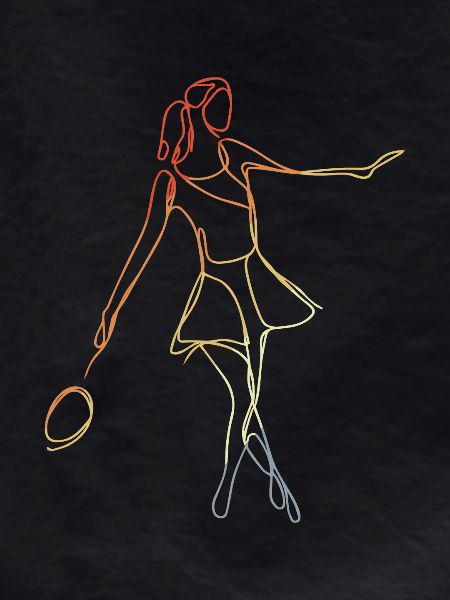 Badminton Player Sketch