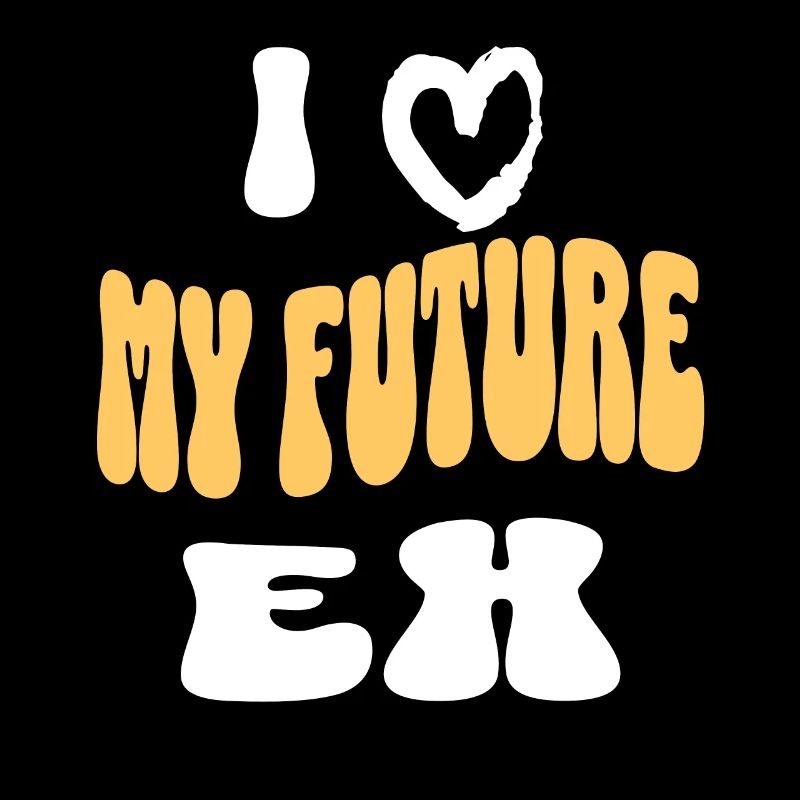 I Love My Future Ex Retro Groovy Positive Vibes