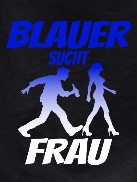 Blauer Sucht Frau