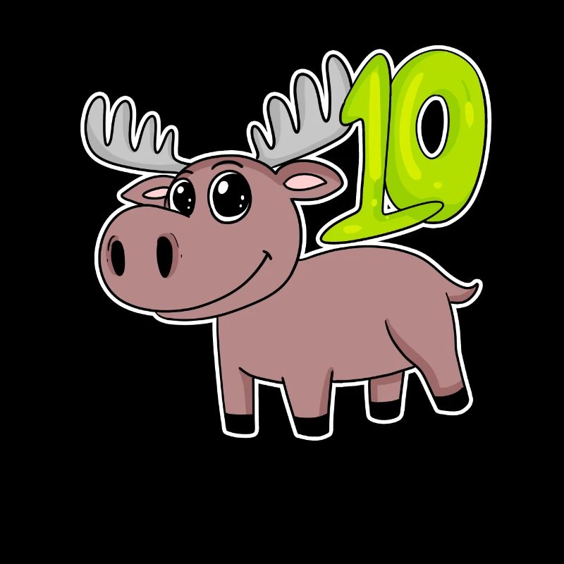 2ème anniversaire motif orignal - dix ans