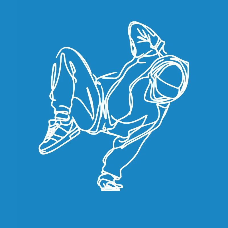 Dessin de breakdancer