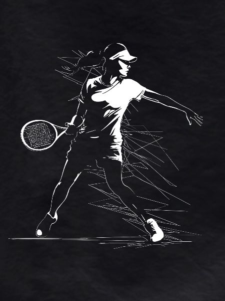 Tennis Player Sketch