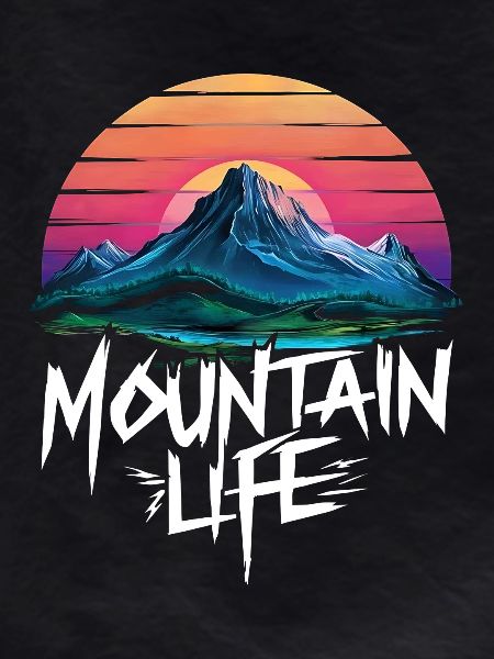 Oriental Sunset at Mountain