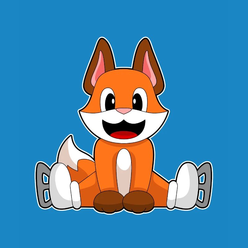 Fuchs Eislaufen Schlittschuhe