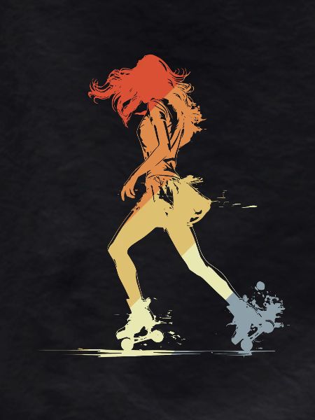 Roller Skating Girl Graphic