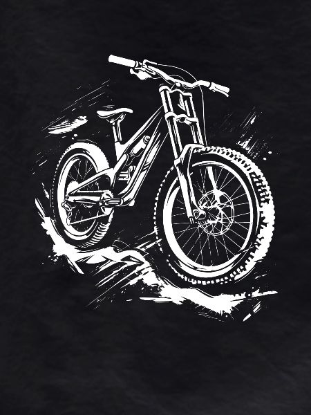 Mountain Biker Drawing