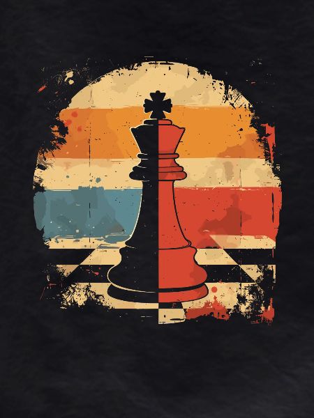 Chess piece Retrowave