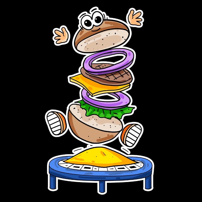 Trampoline Burger Fast Food