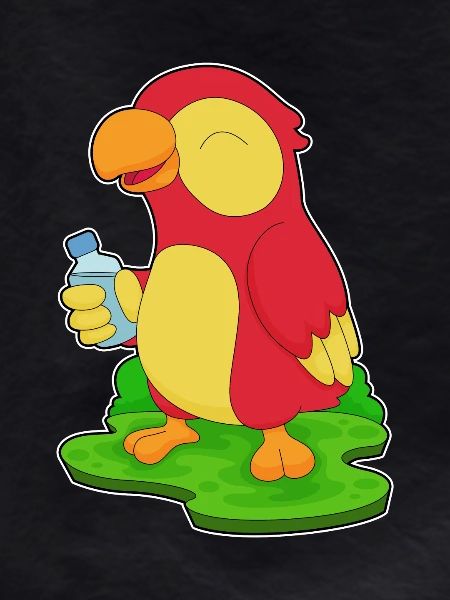 Parrot Water Bottle