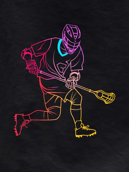Lacrosse Player Drawing