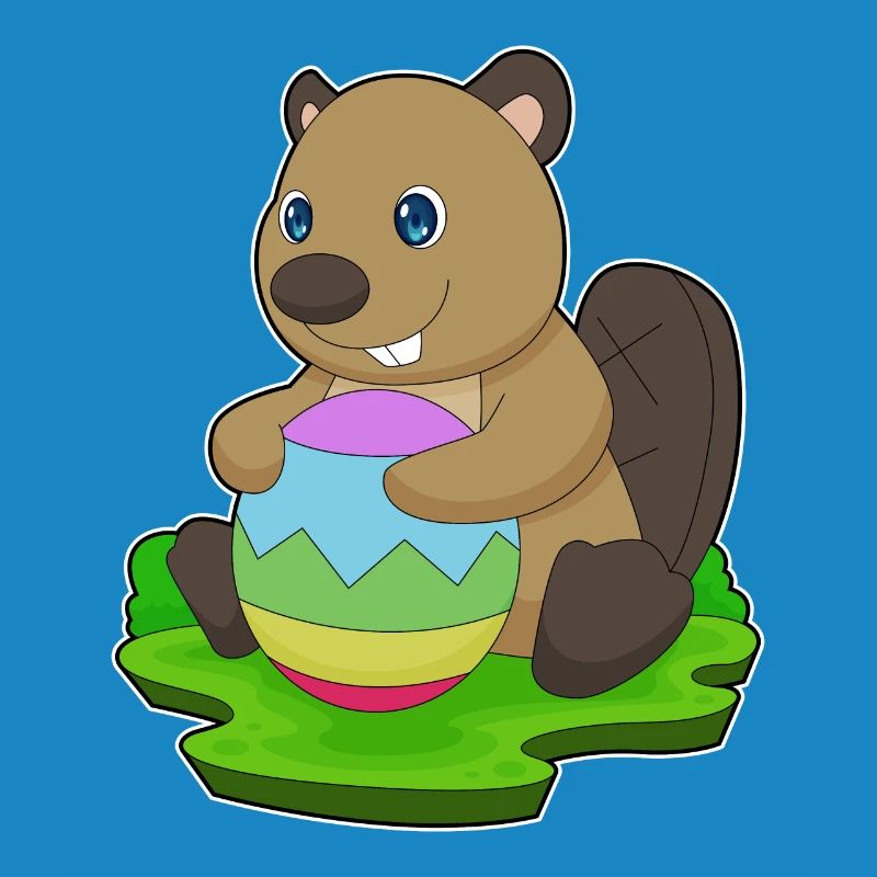 Beaver Easter Easter Egg