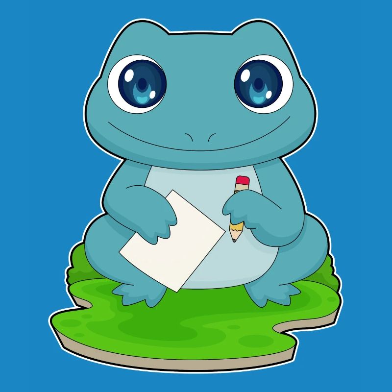 École de papier étudiante Frog