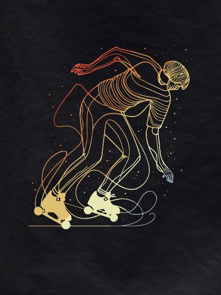 Retro Roller Skater