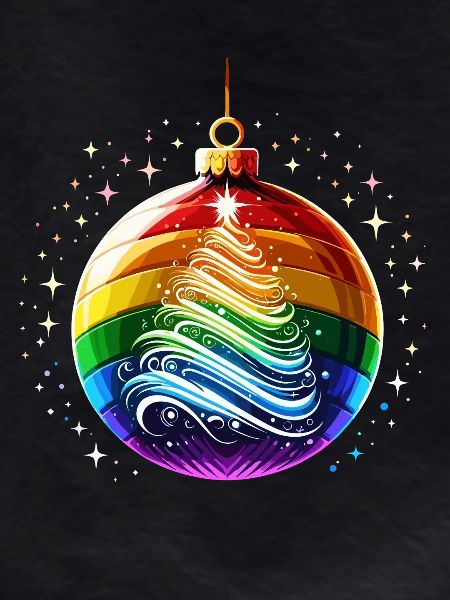 Rainbow Christmas Ball