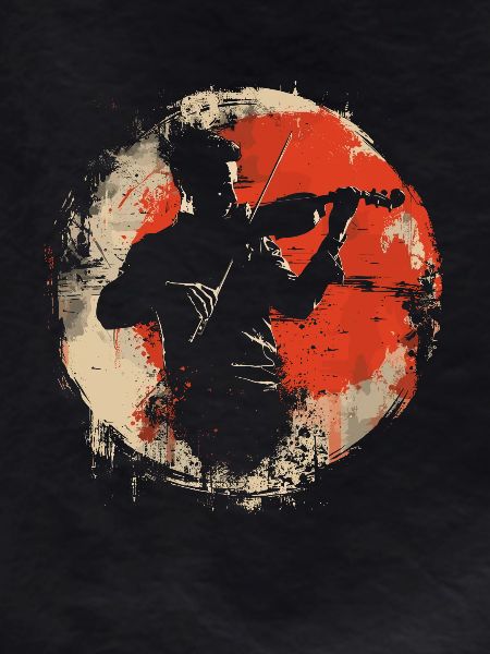 Graphismes de violoniste