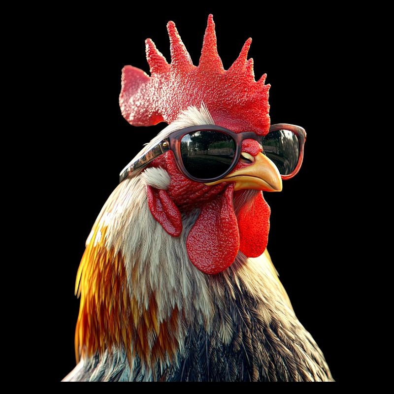 Hahn Chicken Daddy Hühnerstall Dad Landwirt Hühner