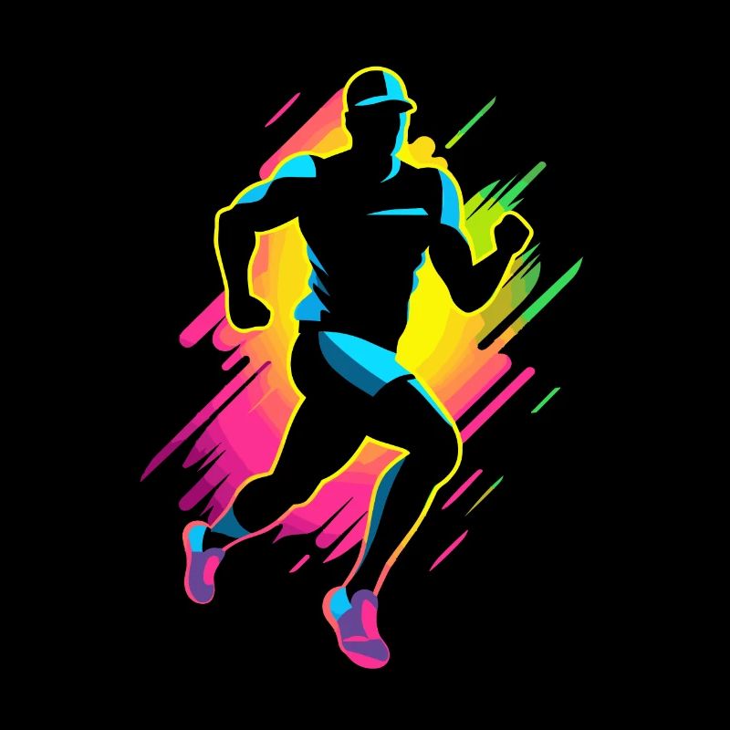 Marathon Runner Comic Look