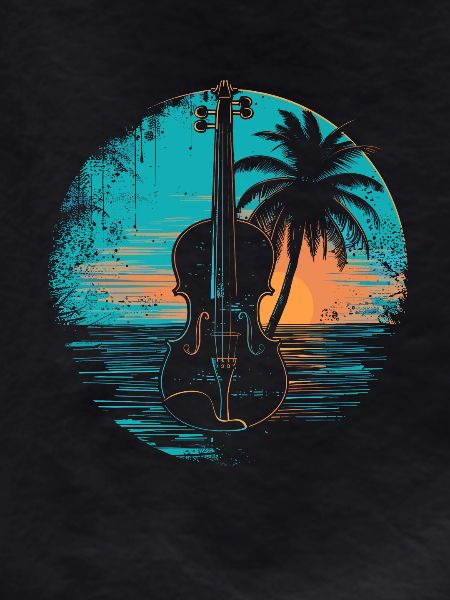 Violin Sunset