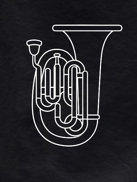 Tuba Line Art