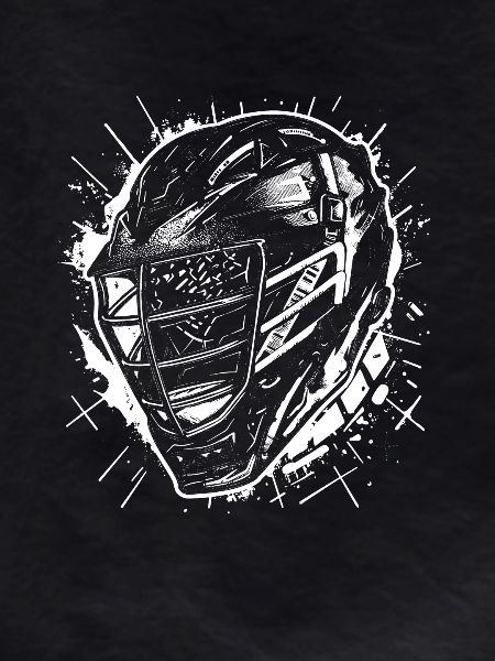 Lacrosse Helmet Drawing