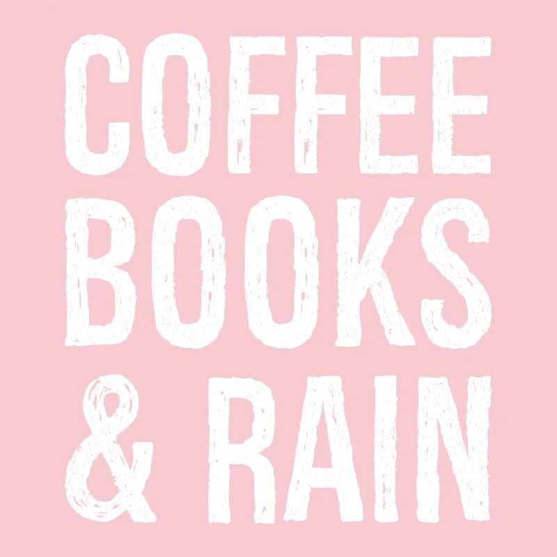 coffee books rain