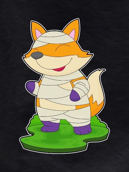 Fox Halloween Mummy