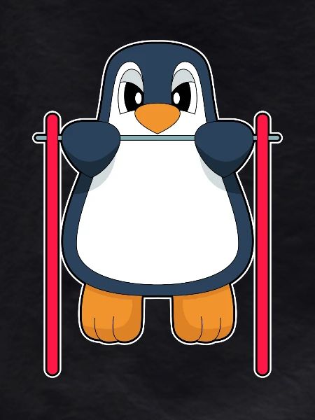Penguin Bodybuilder Pull-ups Bodybuilding
