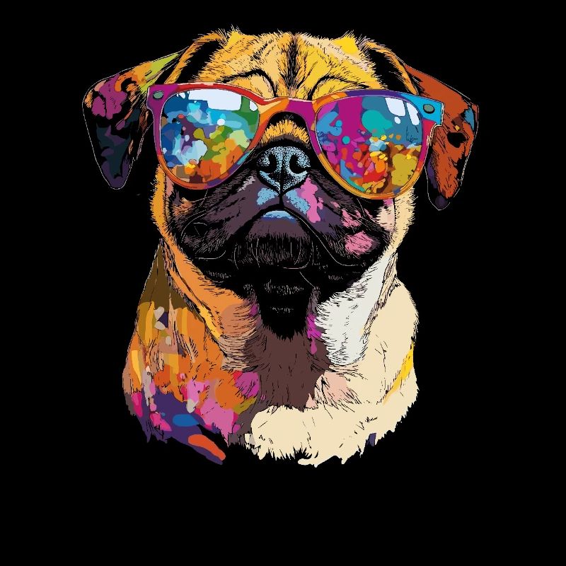 Mops Beige Hunde Liebe Carlin Kleiner Süßer Mops