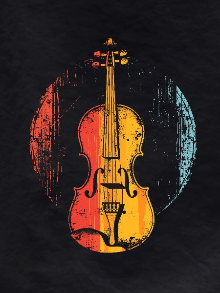 Violin Comic Style