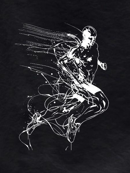 Jogger Line Art