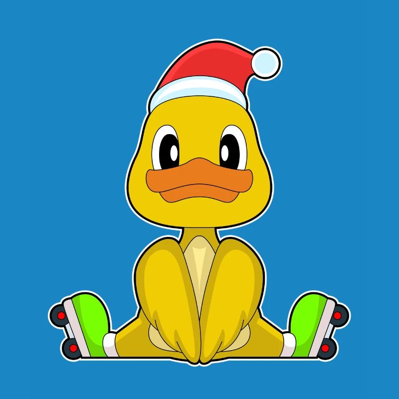 Duck Christmas Inline skating