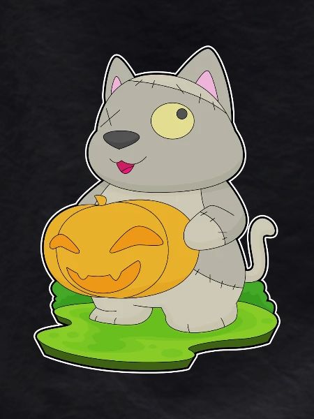 Cat Halloween Zombie