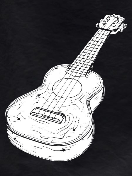 Ukulele Zeichnung