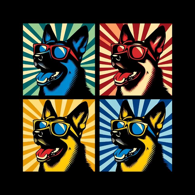 Shepherd's Pop Art Bear, Teddy, Biscuit, Waffles