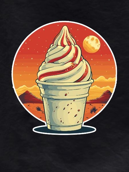 cream sundae portrait