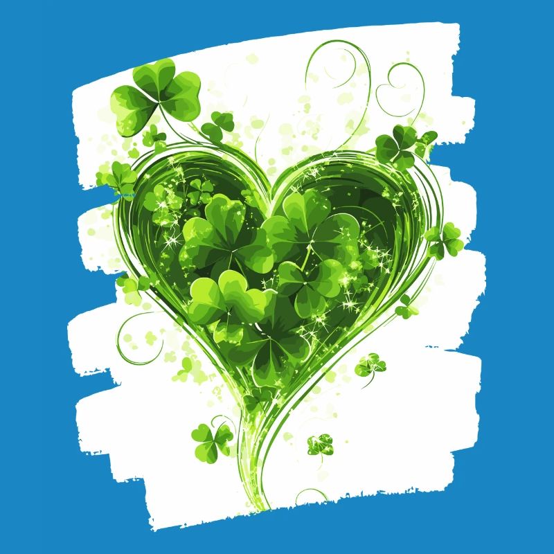 Saint-Patrick Shamrock Heart