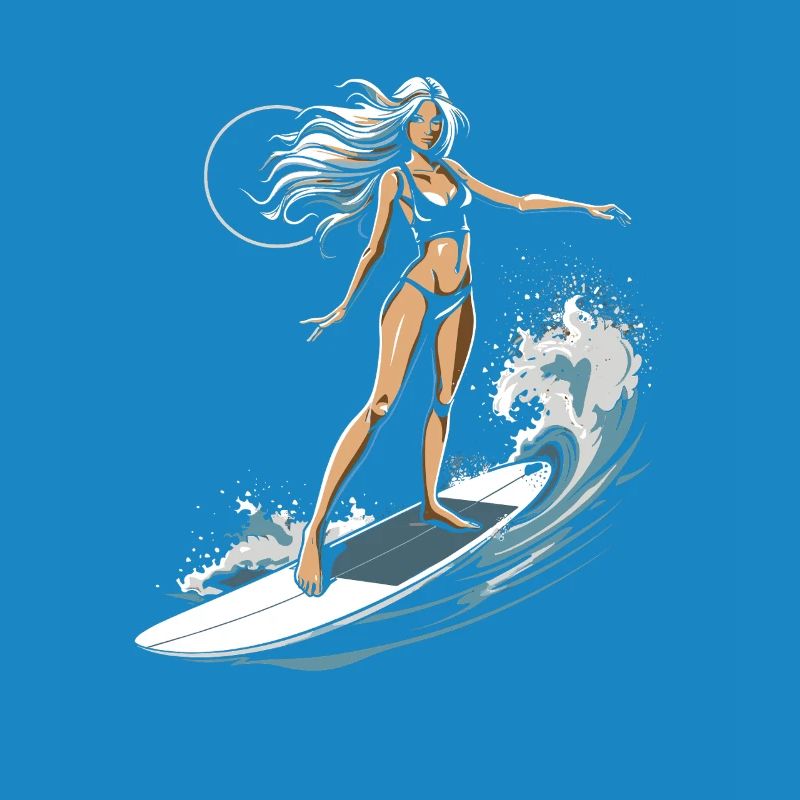 Graphique de surfeuse