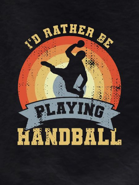 Handball Saying Retro Look