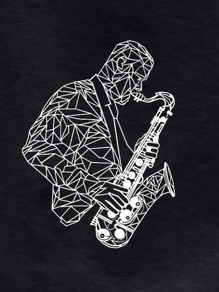 Saxophonist Drawing