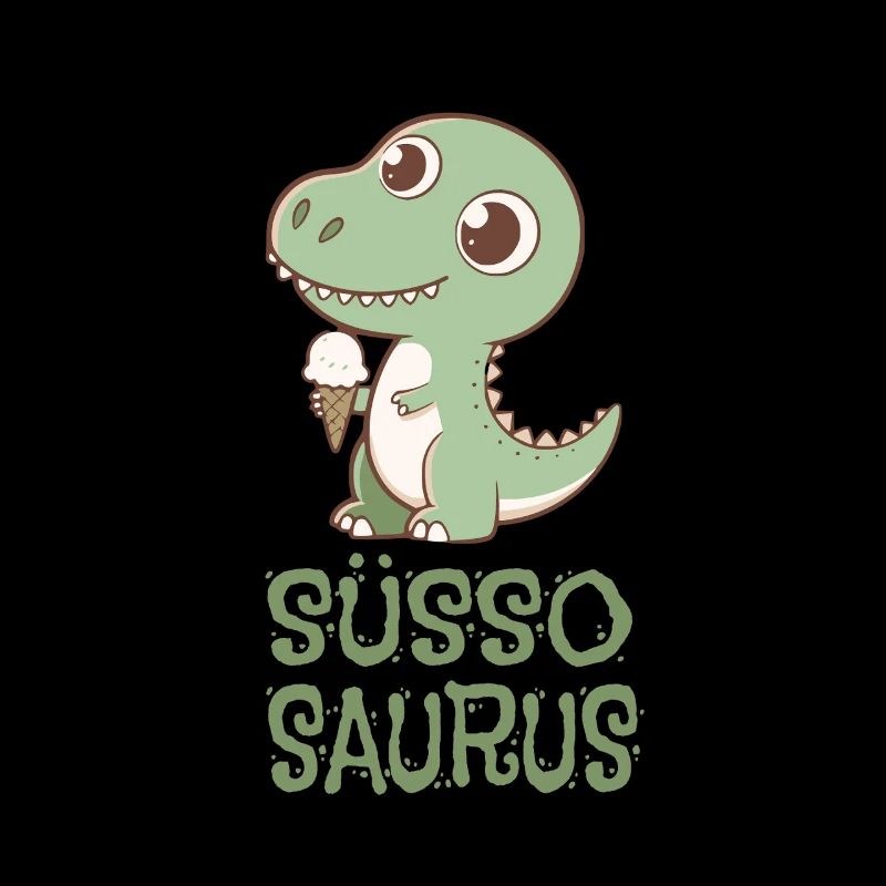 Süssosaurus Dino liebt Eiscreme und Süßigkeiten